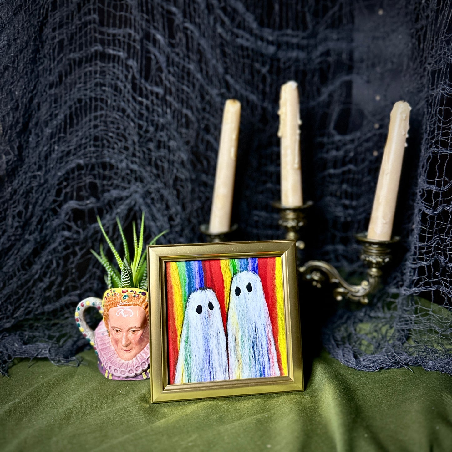 Rainbow Wallpaper Framed Print