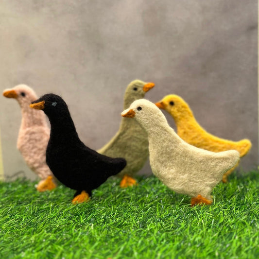 Needle Felted Duck (solid color)
