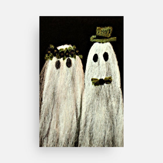 Haunted Couple Note Card