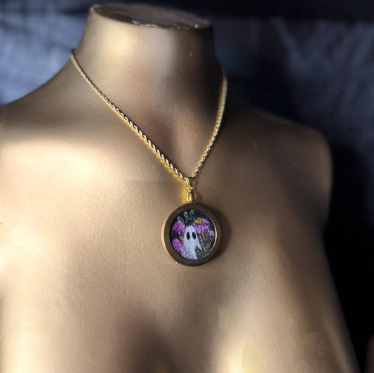 Purple Flower Necklace