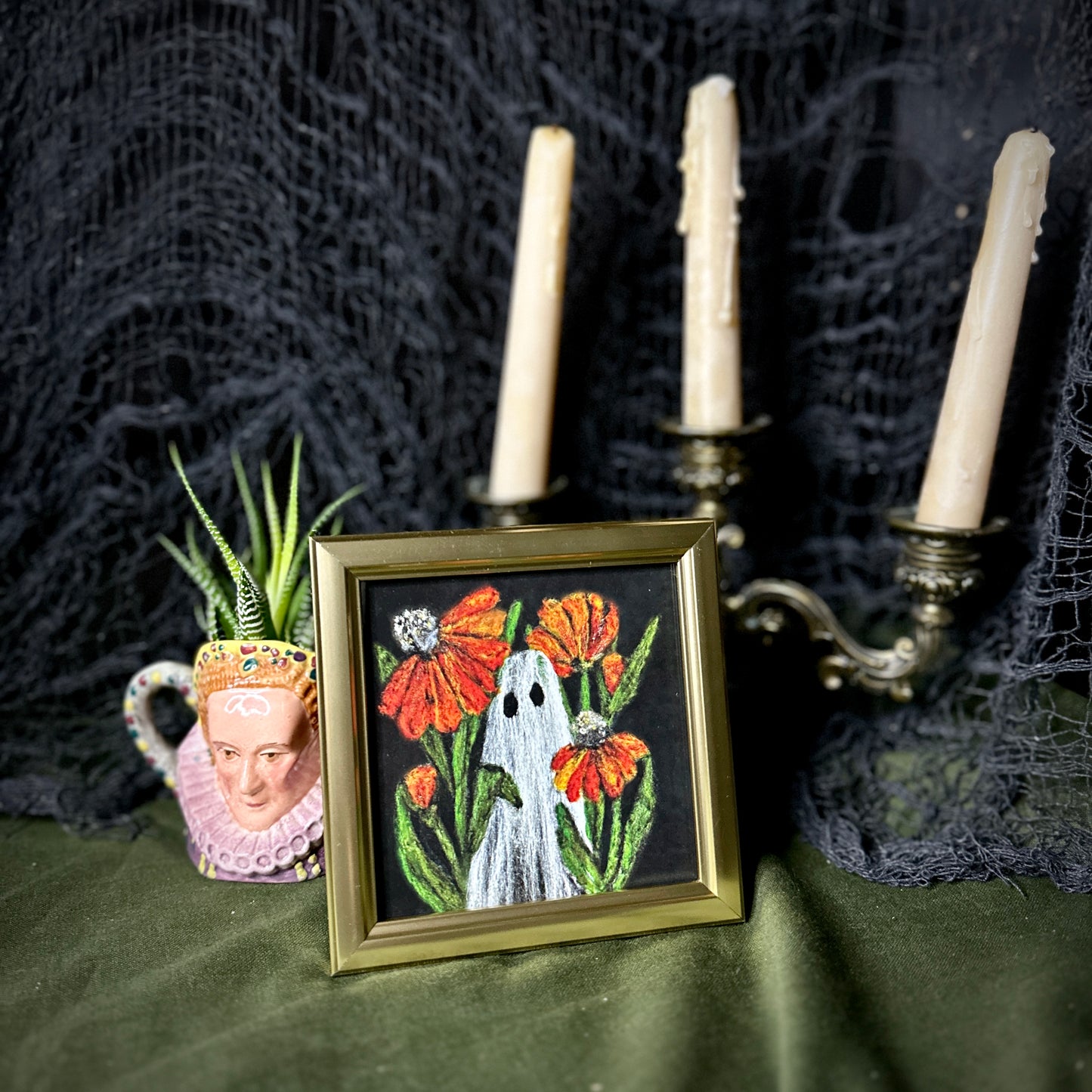 Orange Echinacea Framed Print